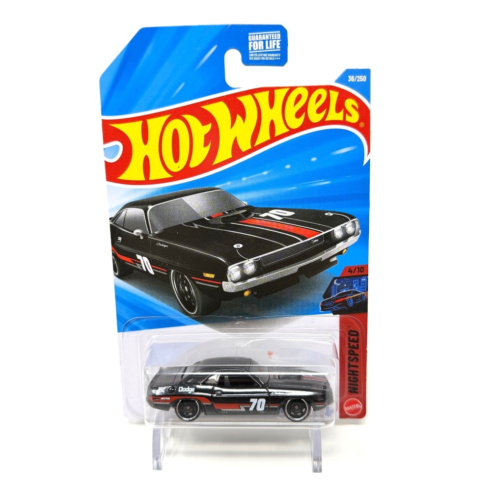 Hot Wheels 70 Dodge HEMI Challenger Night Speed Black 1:64